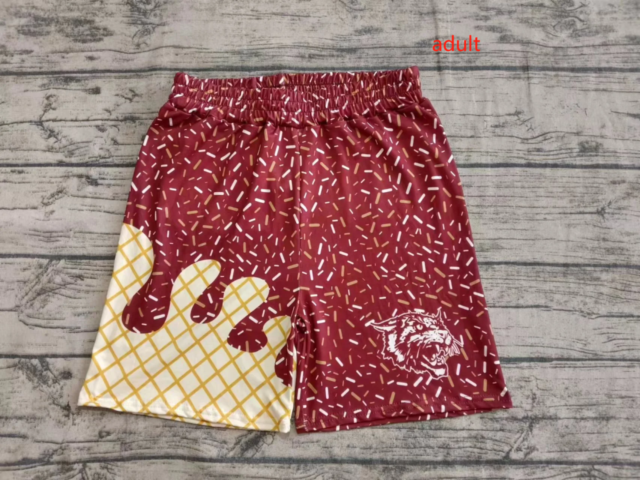 (Split Order Preorder) Deadline May17 Team's Wine Sprinkles Adult Bottom Shorts