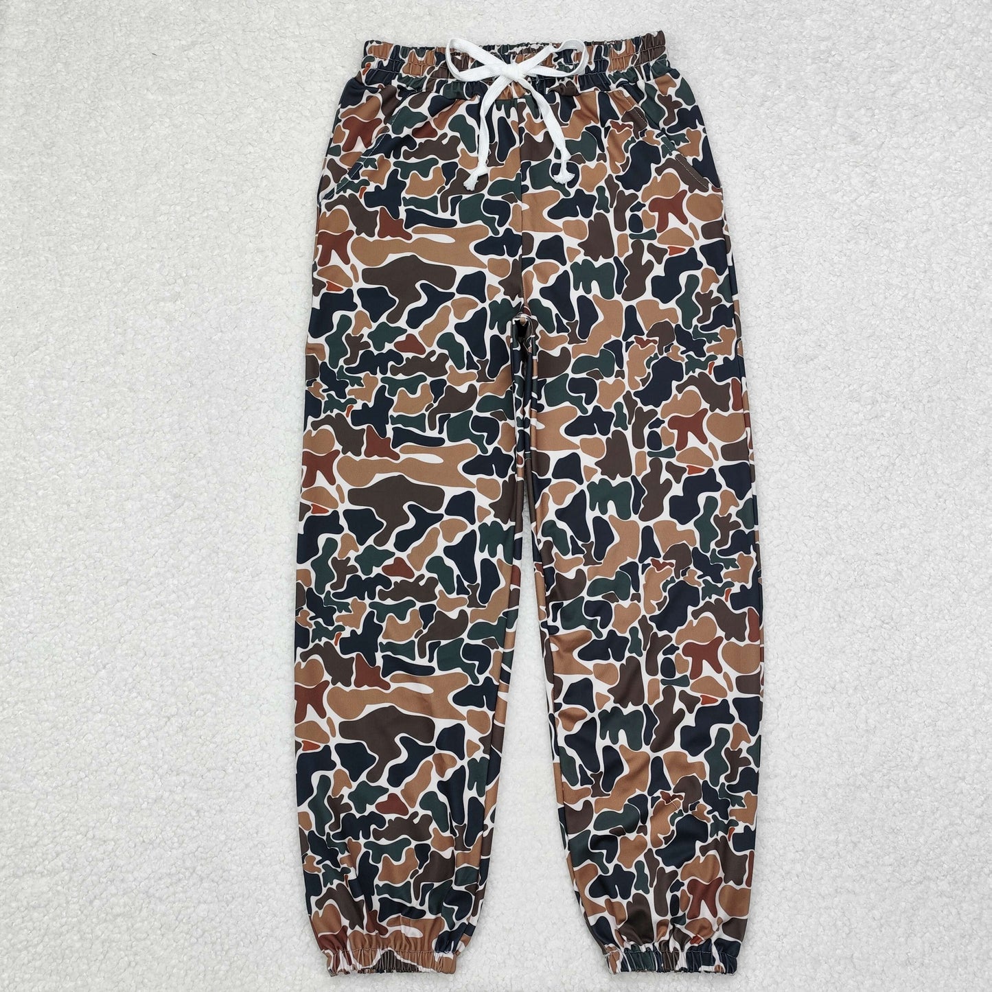 Adult 4 Colors Camo Print Woman Pockets Yoga Pants Bottom Joggers