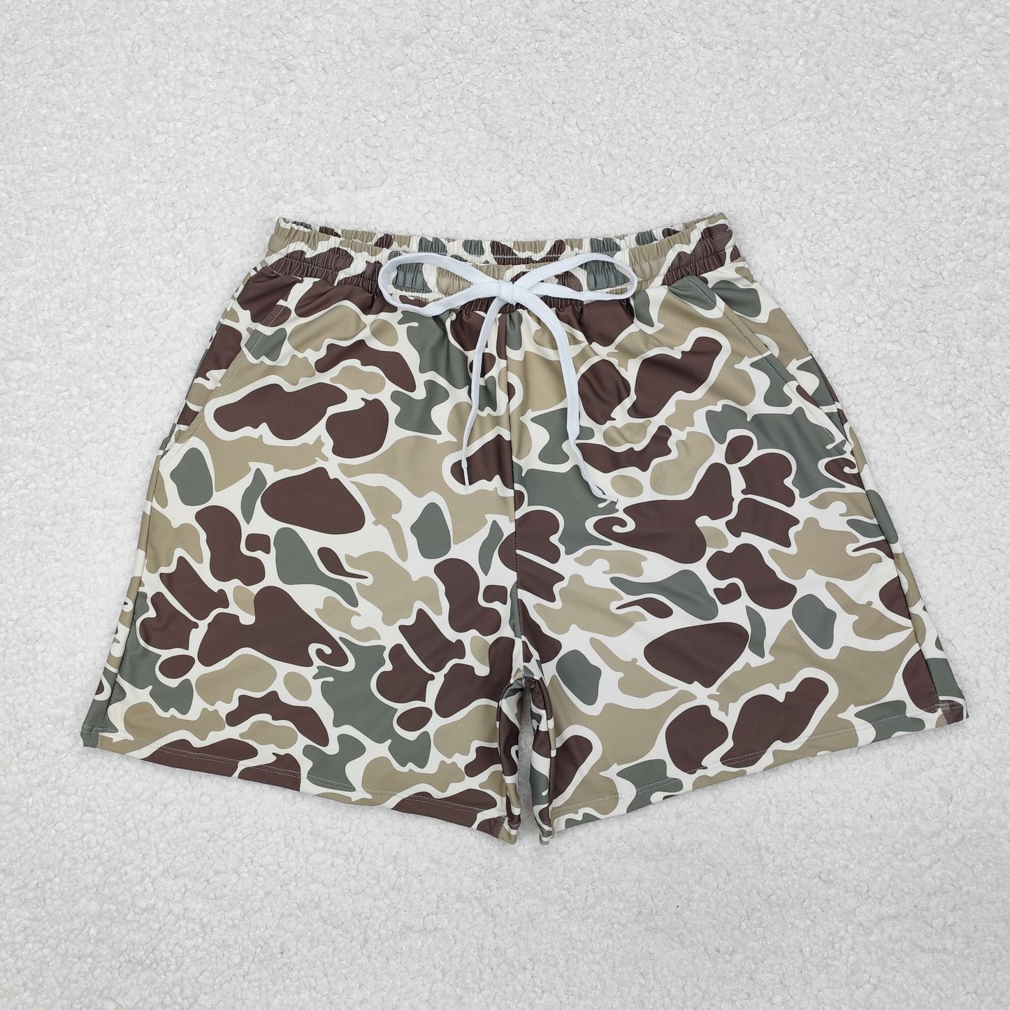 Camo Hunting Print Family Matching Swim Trunks