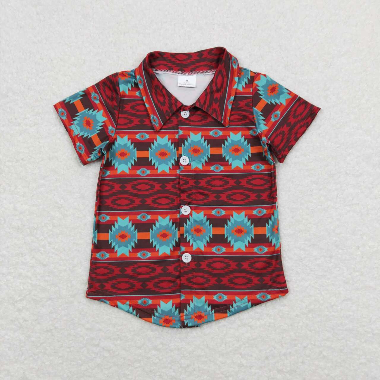 6 Print Western Design Boys Summer Tee Shirts Top