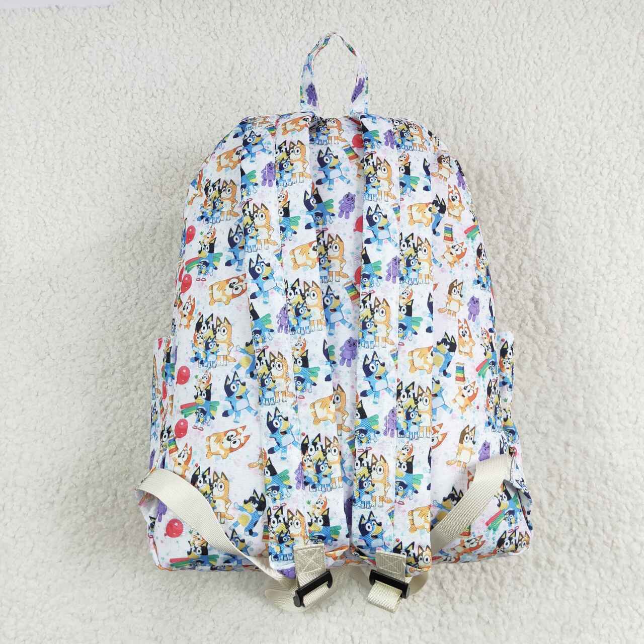 BA0054 Kids bag white cartoon dog backpack