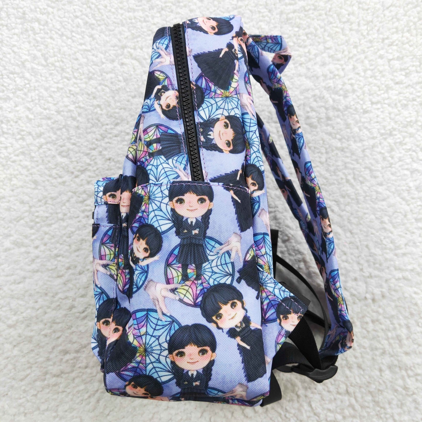 BA0055 Girls bag cartoon Wednesday design backpack