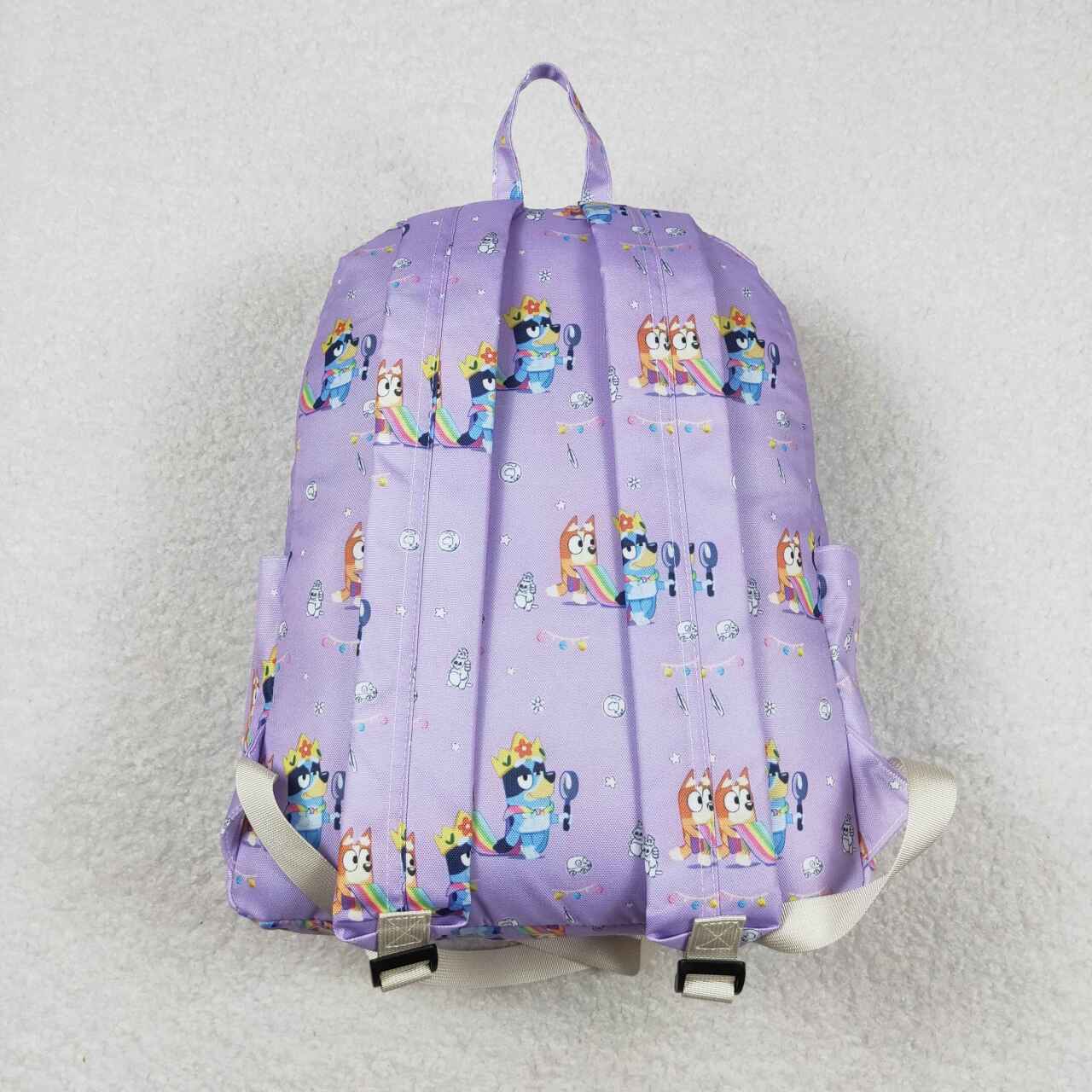 BA0058 Girls bag cartoon dog purple print backpack