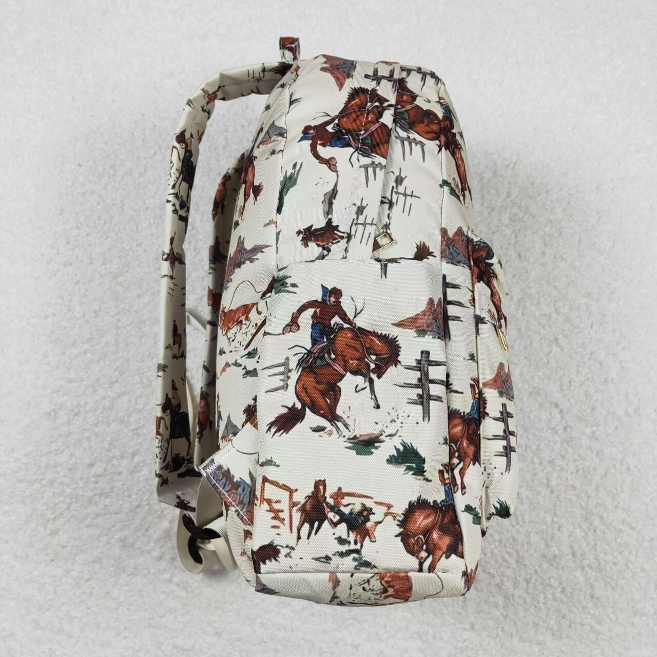 BA0059 Kids bag cowboy western print backpack