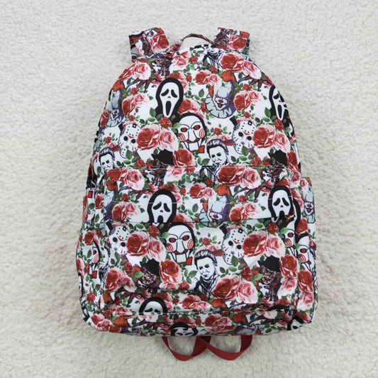 Girls bag flowers Halloween print backpack BA0060