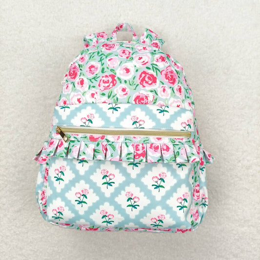 BA0100 Girls bag Flowers Print Backpack