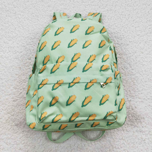 BA0120 Kids bag yellow corn print backpack