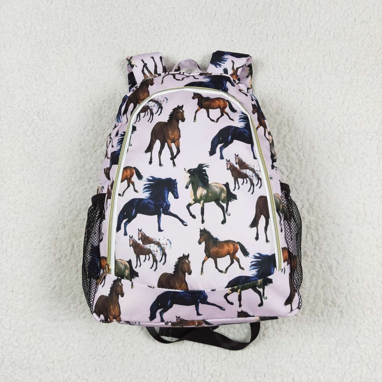 BA0124 Kids bag horse print western backpack