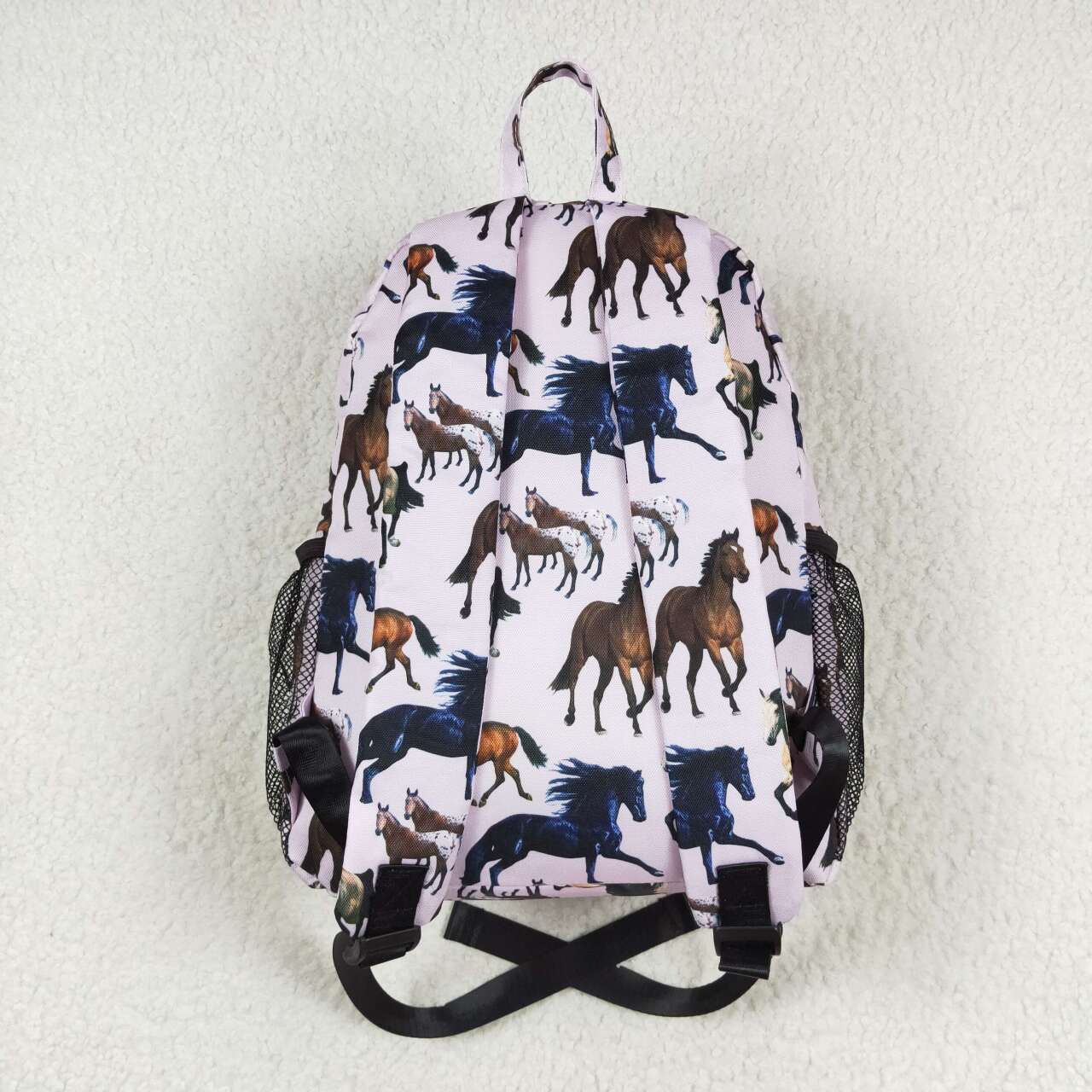 BA0124 Kids bag horse print western backpack