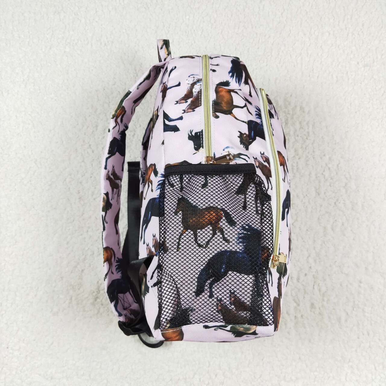 BA0124 Kids bag horse print western backpack