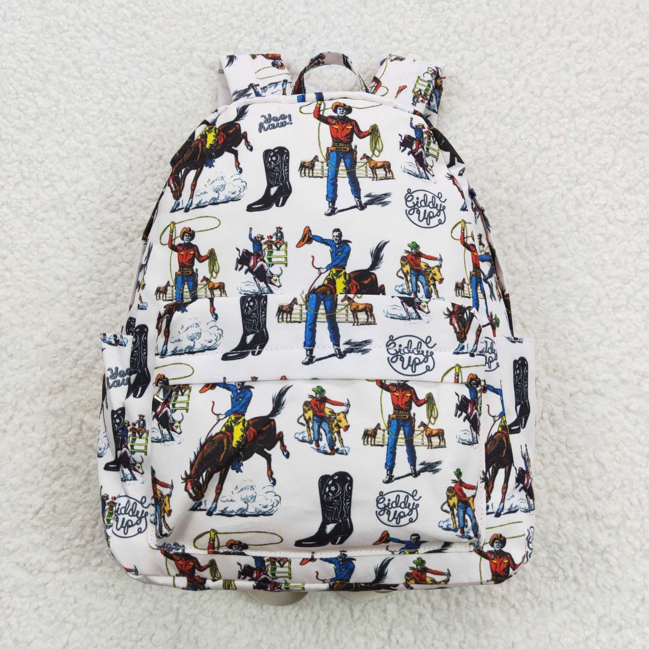 BA0142 Kids bag rodeo print western backpack