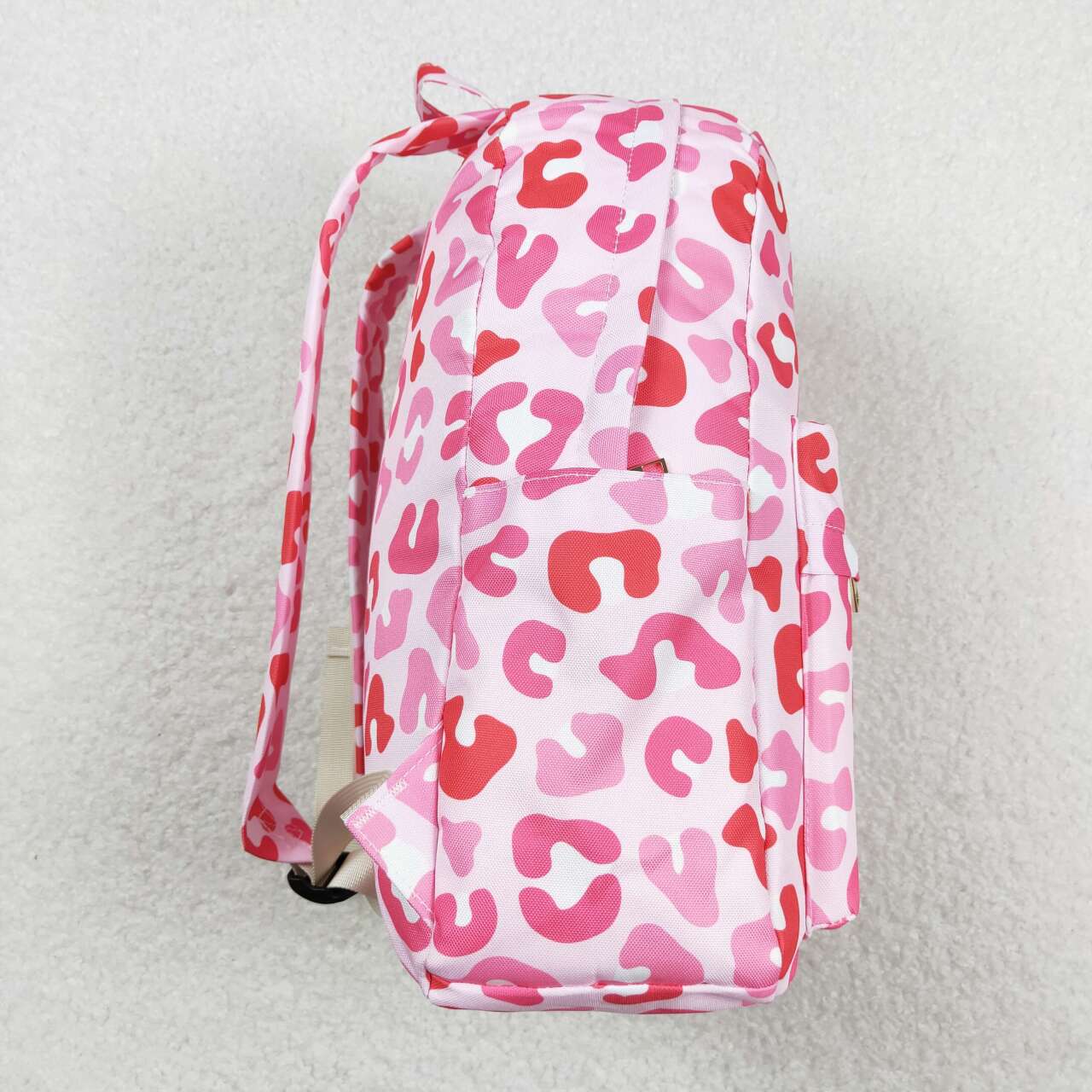 BA0150 Girls Bag Pink Leopard Valentine's Day Backpack