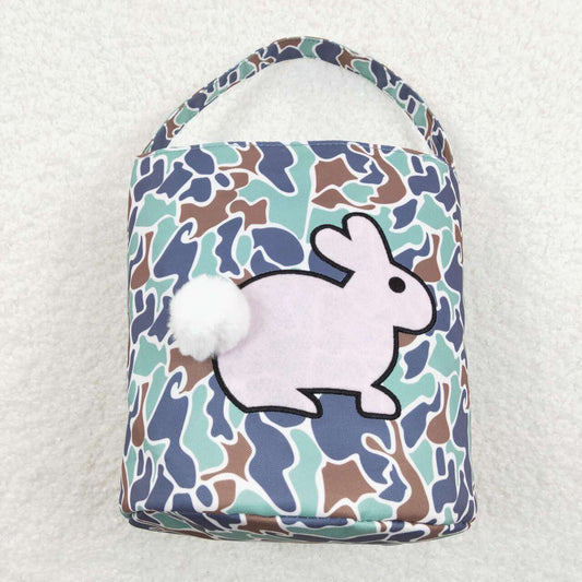 BA0157  Camo Bunny Embroidery Easter Bag