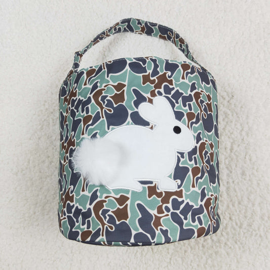 BA0157  Camo Bunny Embroidery Easter Bag