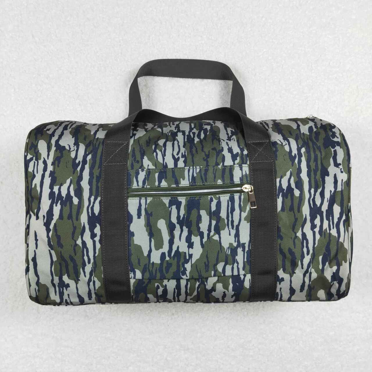 BA0159 Green Camo Hunting Print Gym Bag