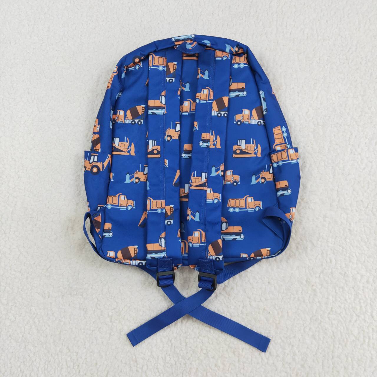 BA0169 Blue Construction Print Boys Backpack