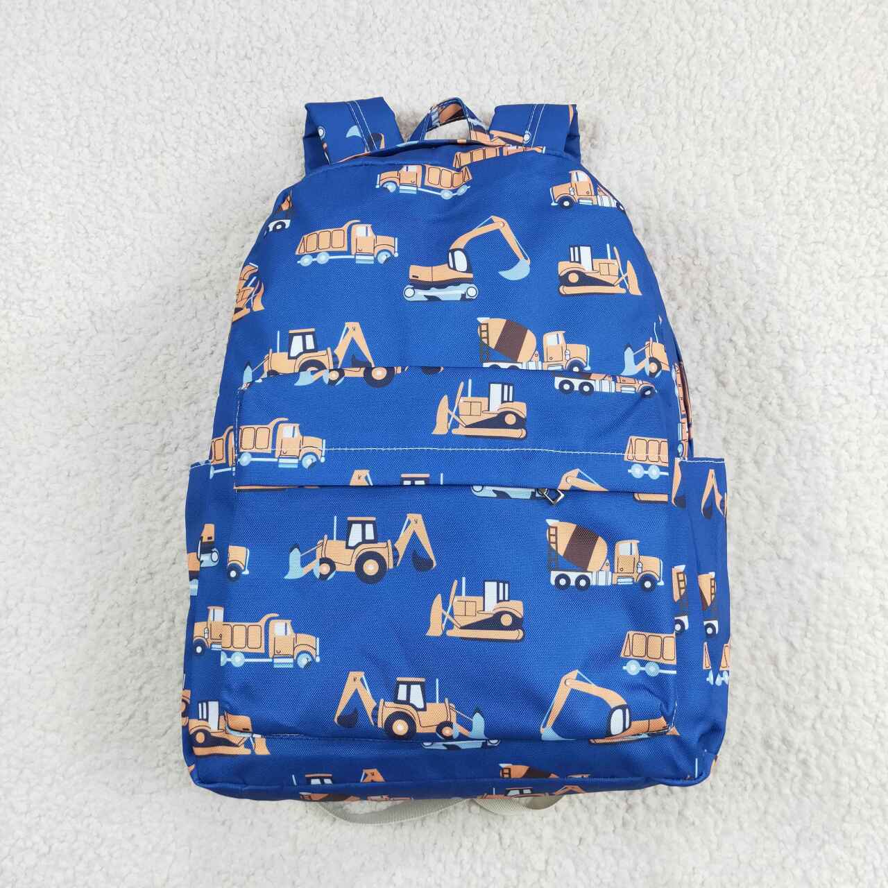 BA0169 Blue Construction Print Boys Backpack