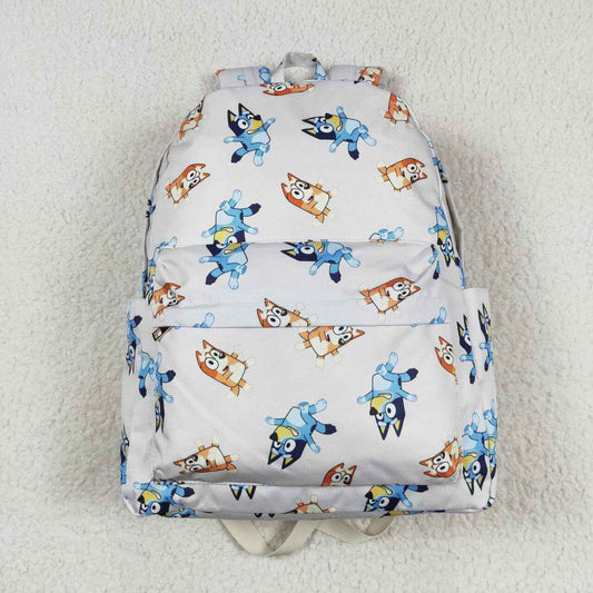 BA0194  Cartoon Dog Print Backpack Kids Bags