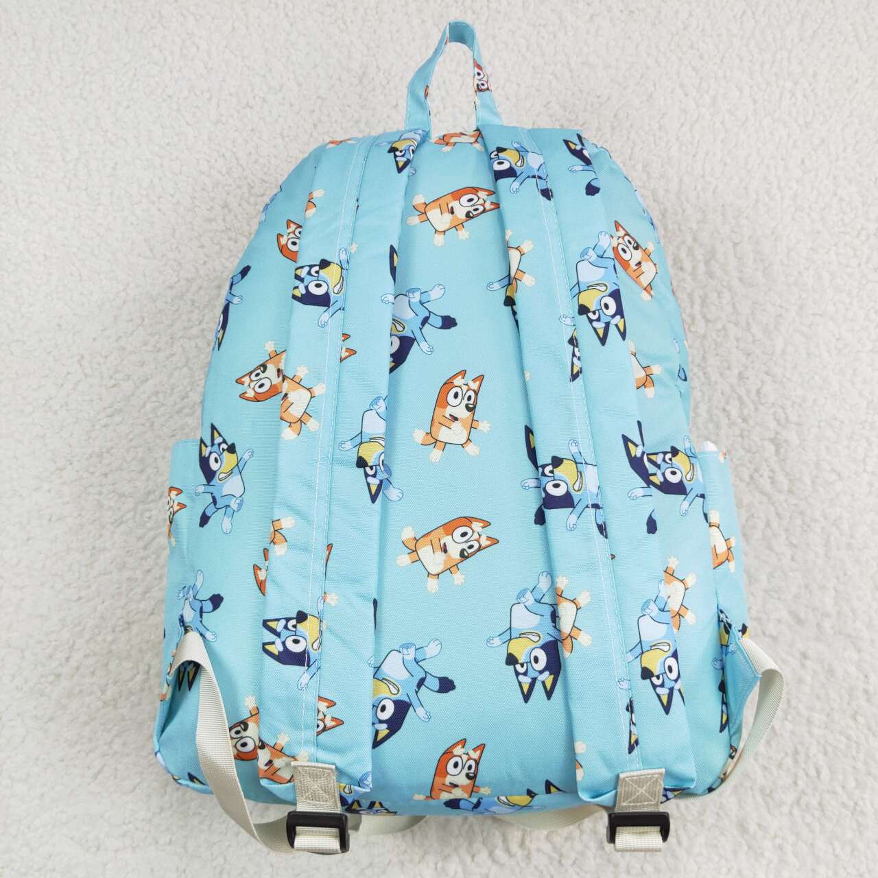 BA0195  Cartoon Dog Blue Print Kids Backpack