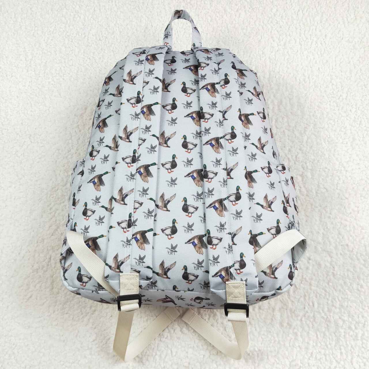 BA0197  Grey Duck Print Kids Hunting Backpack