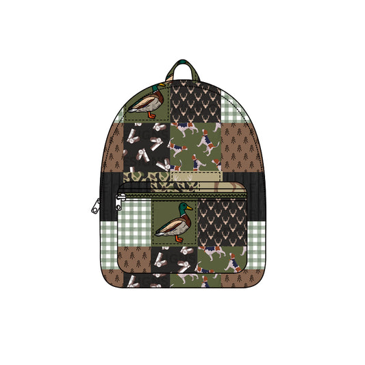 (Pre-order) BA0199  Duck Camo Print Kids Hunting Backpack