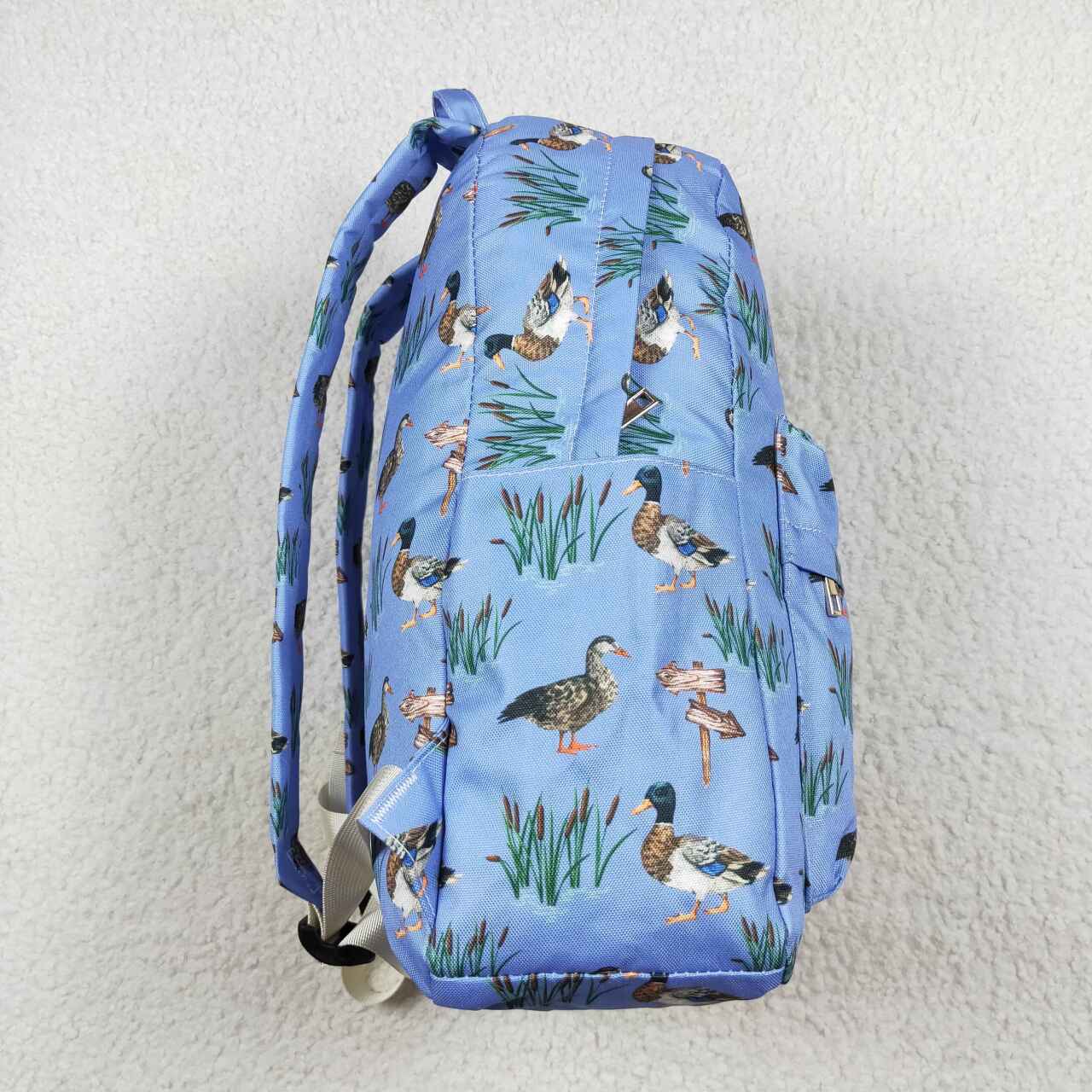 BA0200  Blue Duck Print Backpack Boys Hunting Bags