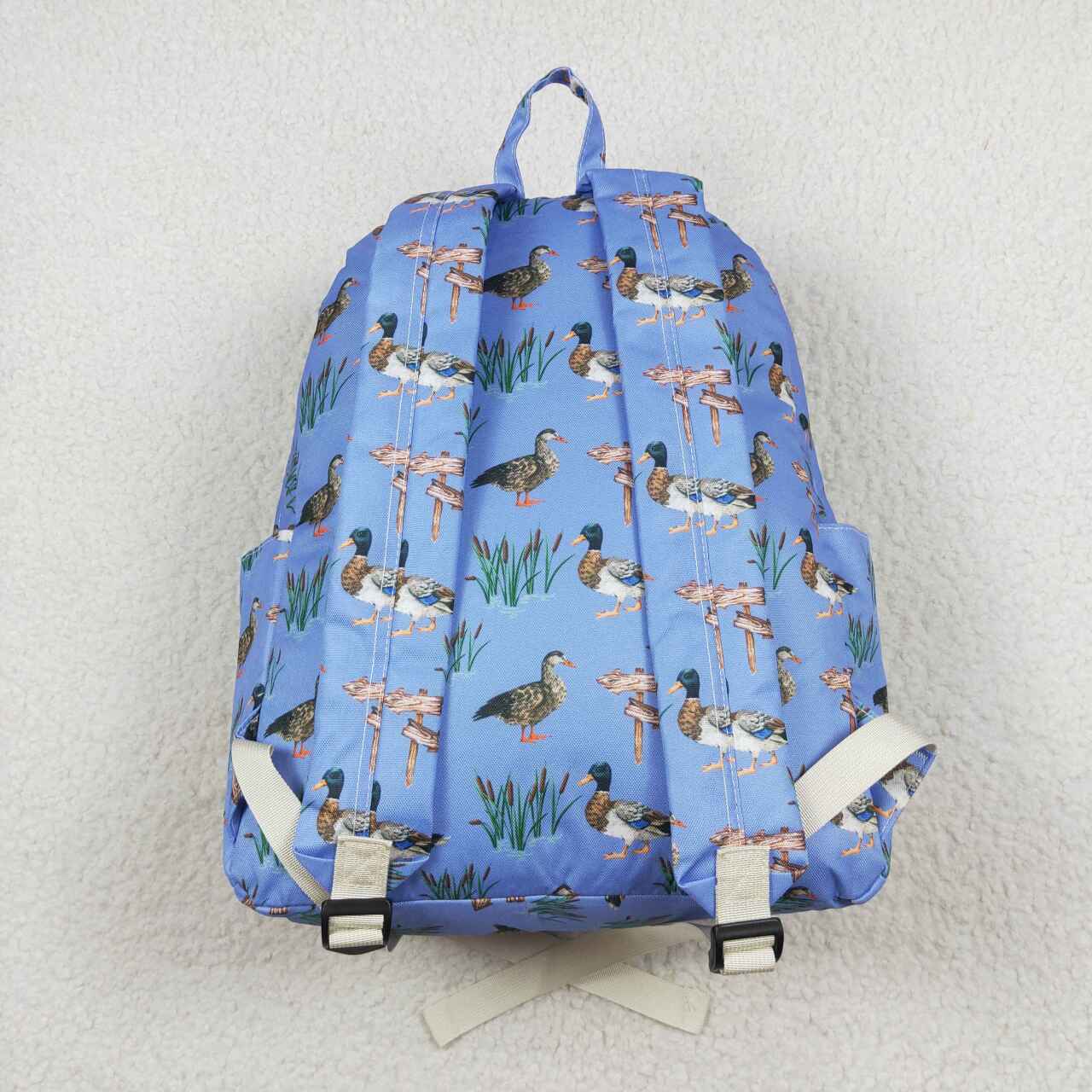 BA0200  Blue Duck Print Backpack Boys Hunting Bags