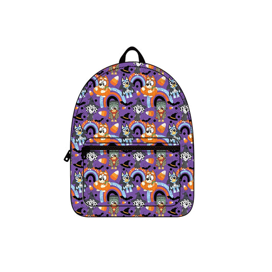 (Pre-order) BA0208  Cartoon Dog Candy Print Kids Halloween Backpack