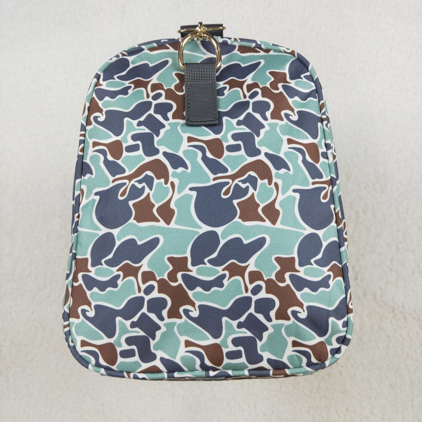 BA0263 Green Camo Print Gym Bag