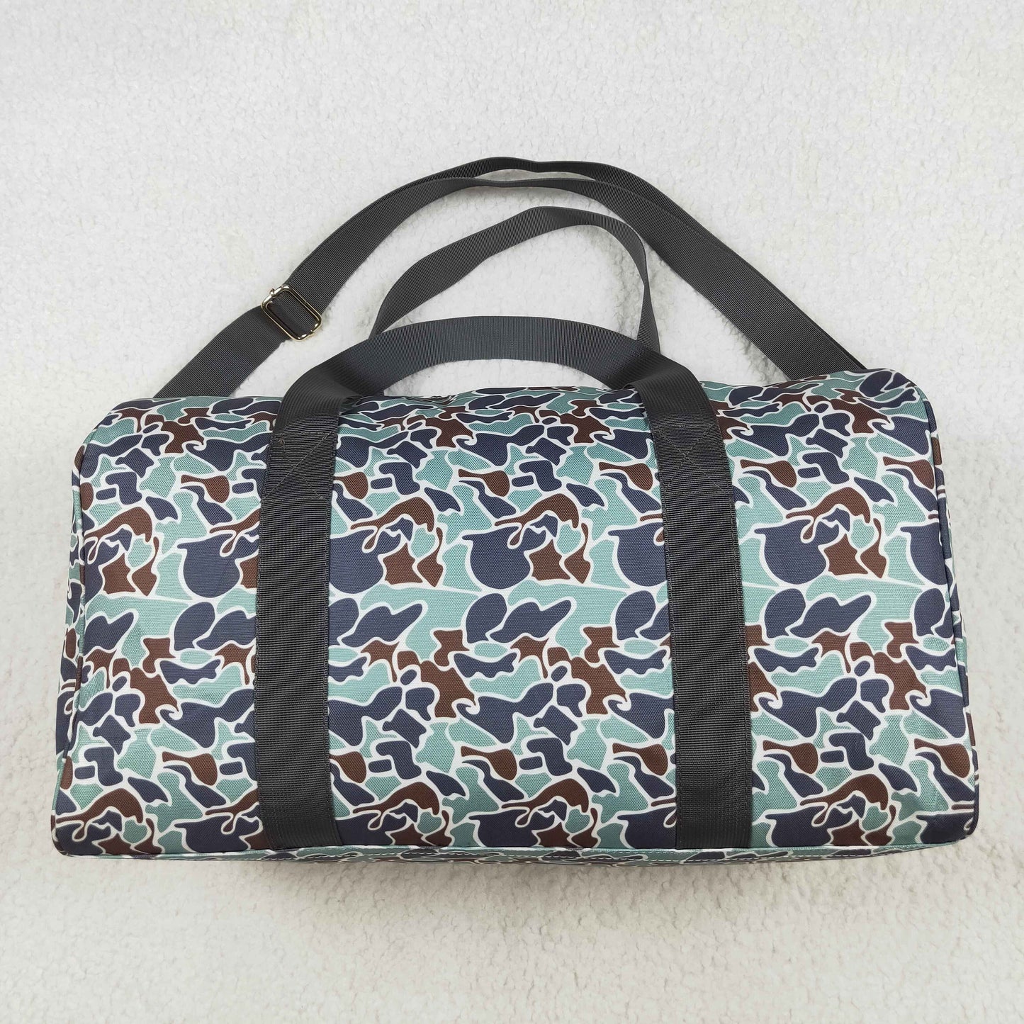 BA0263 Green Camo Print Gym Bag