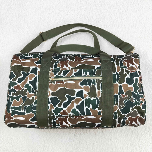 BA0264 Brown Camo Print Gym Bag