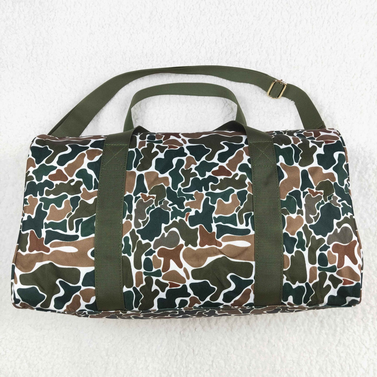 BA0264 Brown Camo Print Gym Bag