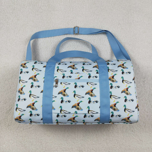 BA0275 Duck Print Gym Bag Overnight Bags