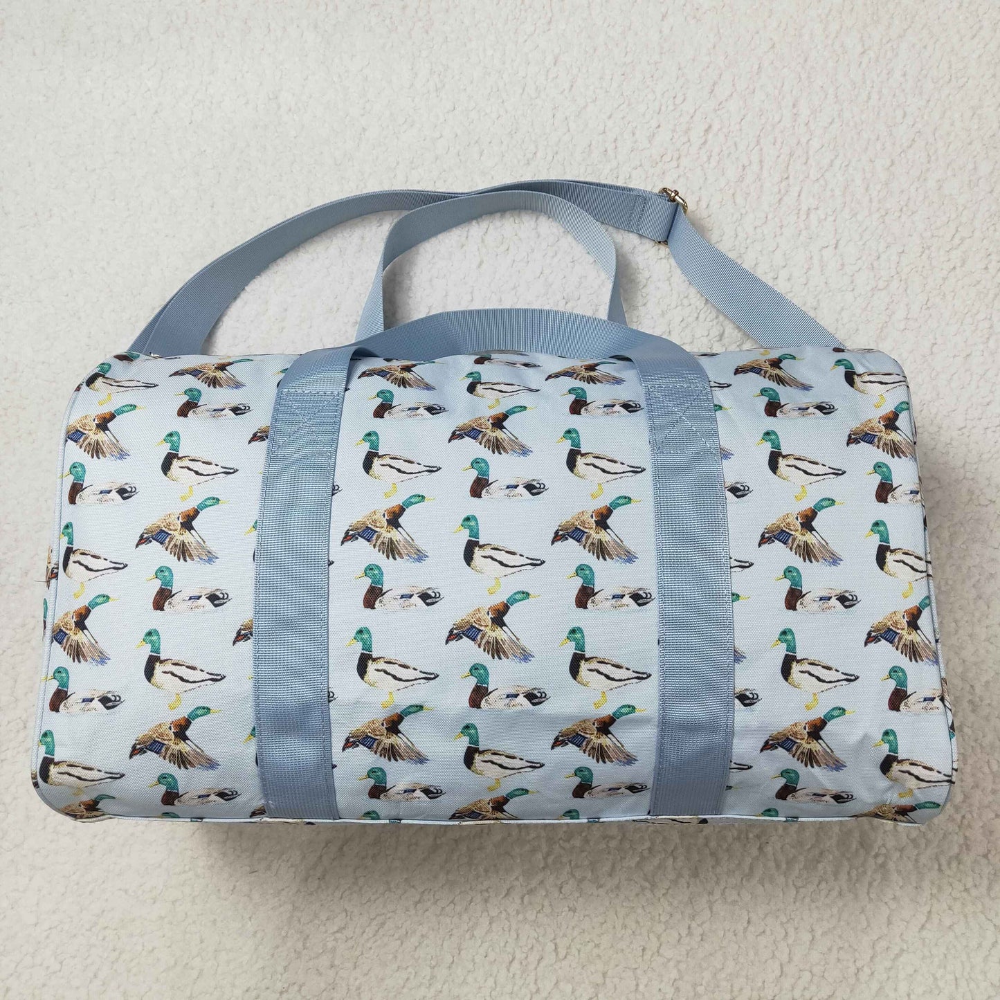 BA0275 Duck Print Gym Bag Overnight Bags