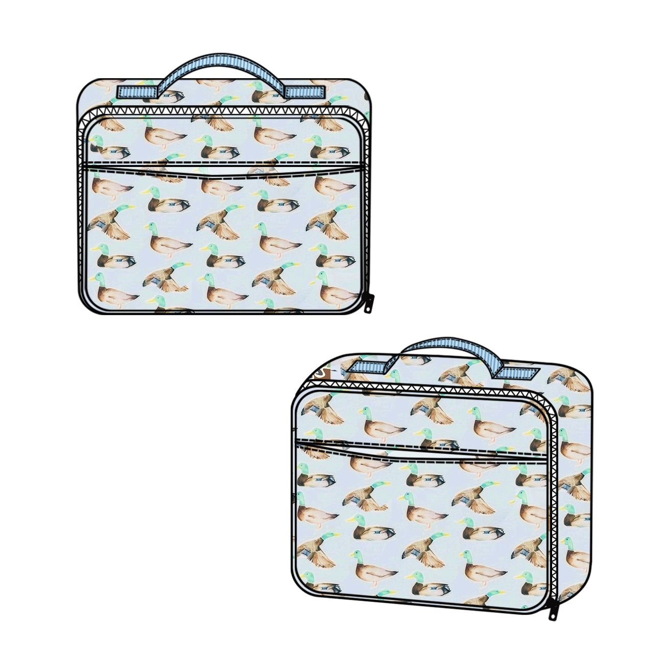 (Pre-order)BA0276 Duck Print Lunch Boxes Picnic Thermal Bags