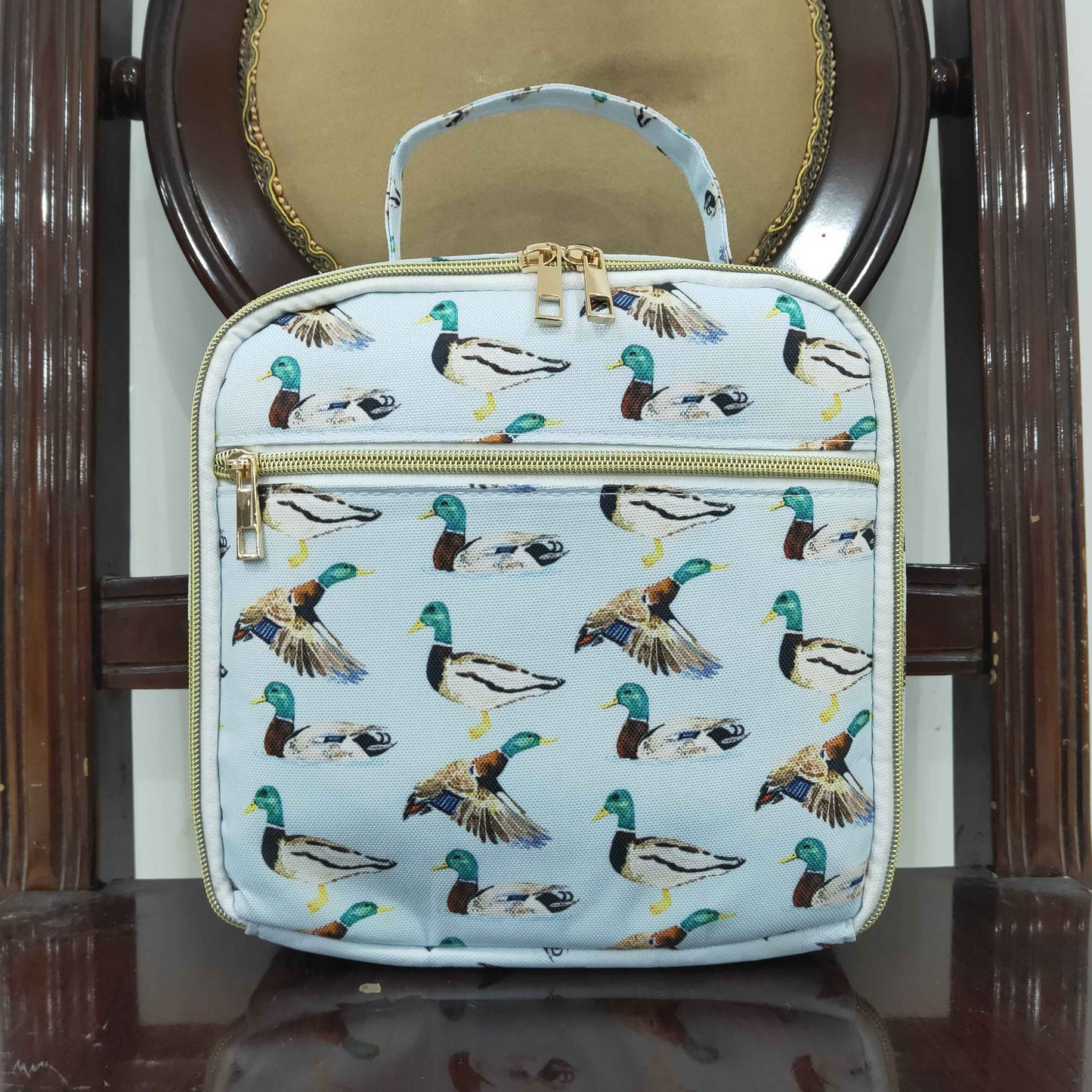 BA0276 Duck Print Lunch Boxes Picnic Thermal Bags