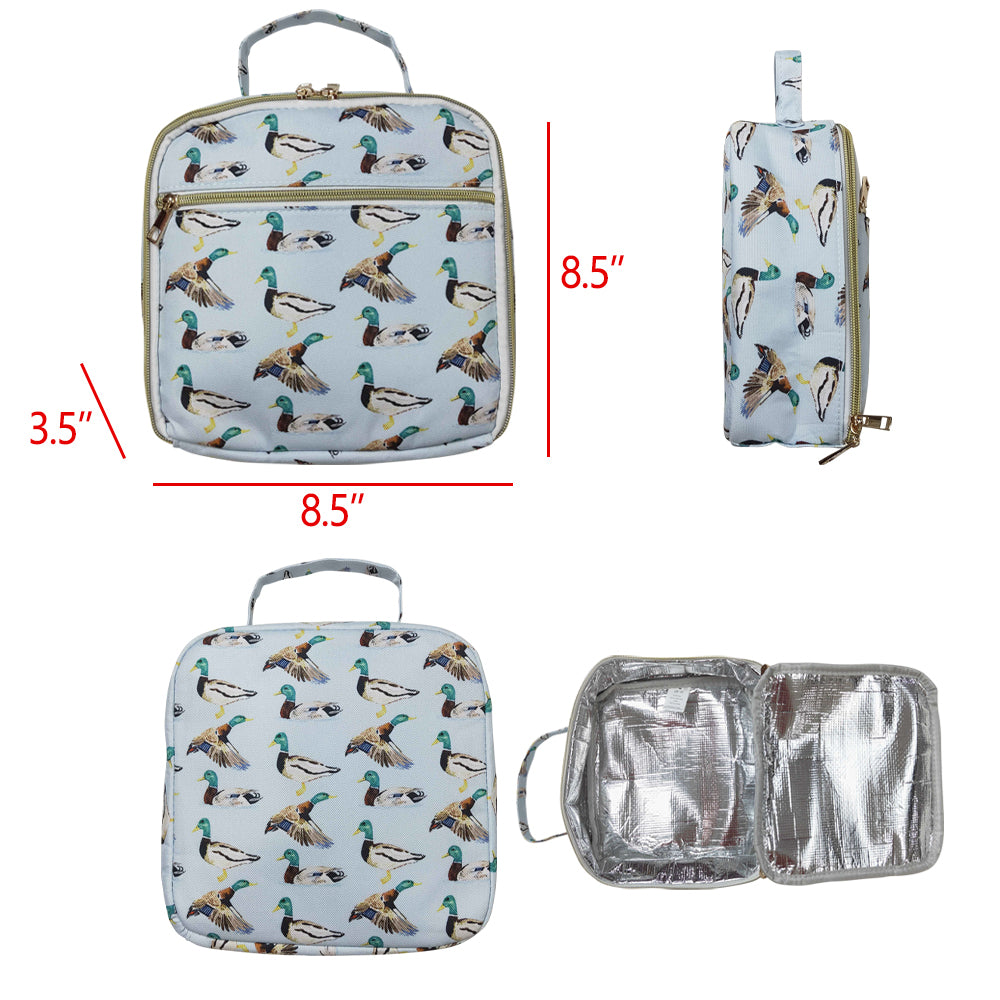 BA0276 Duck Print Lunch Boxes Picnic Thermal Bags