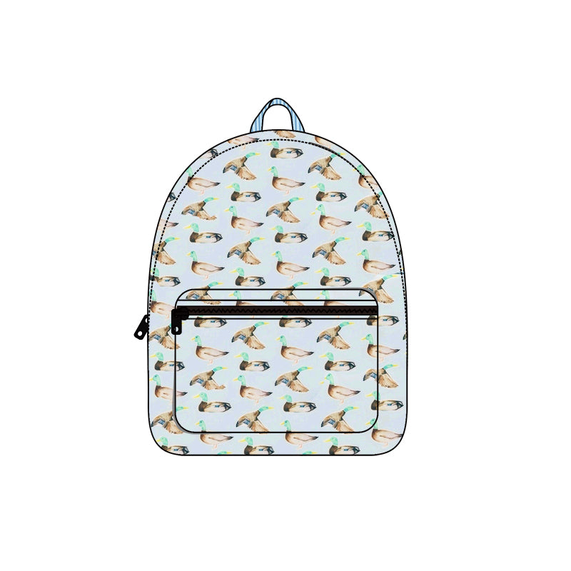 (Pre-order)BA0277 Duck Print Backpack Kids Bags