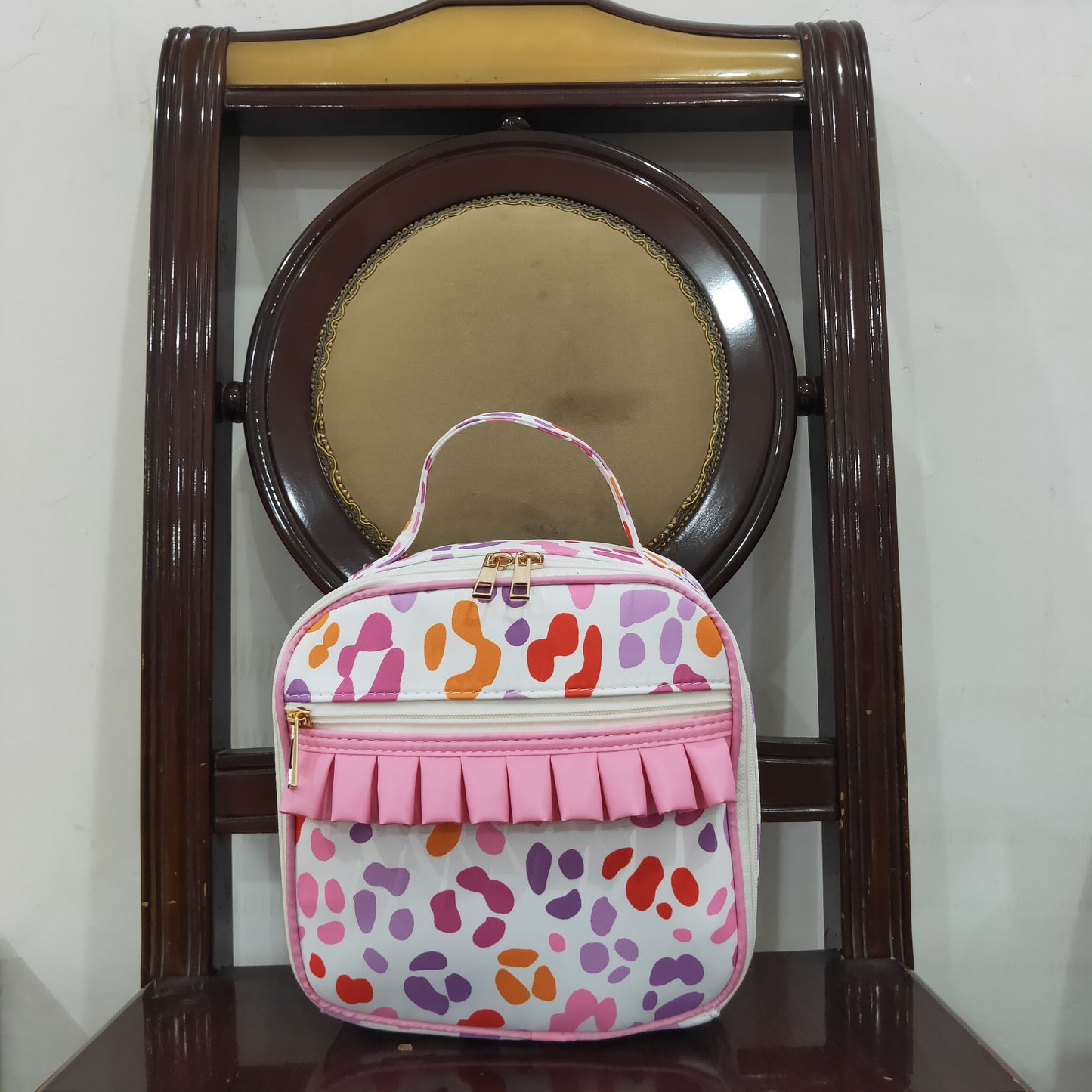 USA-Shop BA0309 Pink Leopard Print Lunch Boxes Picnic Thermal Bags