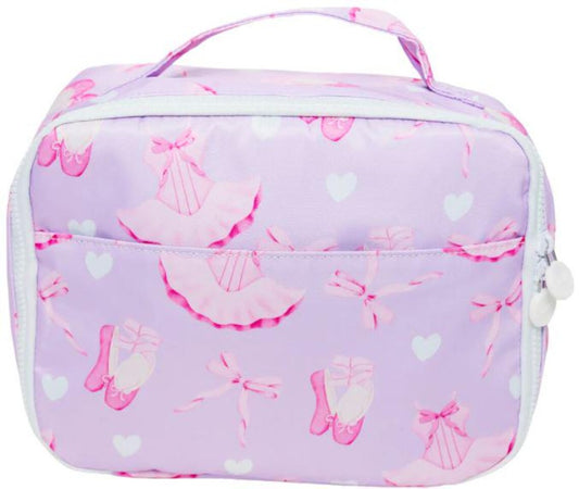 (Pre-order)BA0345 Dancing Bows Print Lunch Boxes Girls Picnic Thermal Bags