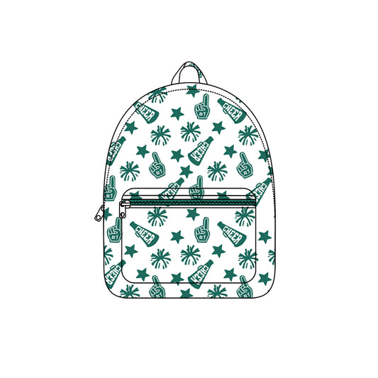 (Pre-order) BA0350 Team's Cheer Green Print Backpack Girls Bags
