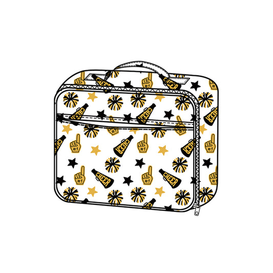 (Pre-order)BA0362 Team's Cheer Yellow Print Lunch Boxes Girls Picnic Thermal Bags