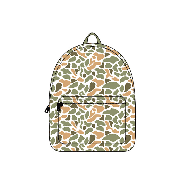 (Pre-order) BA0372 Green Camo Print Backpack Kids Hunting Bags
