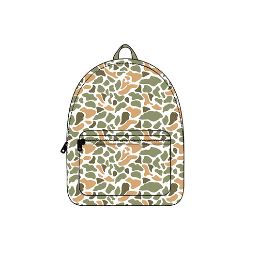 (Pre-order) BA0372 Green Camo Print Backpack Kids Hunting Bags