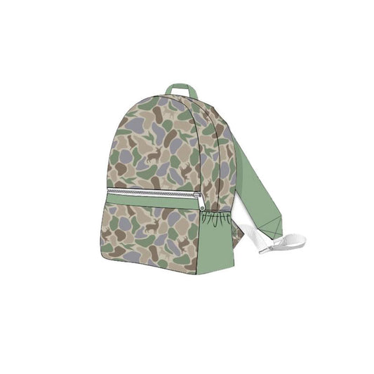 (Pre-order) BA0383 Duck Deer Dog Camo Print Backpack Girls Hunting Bags