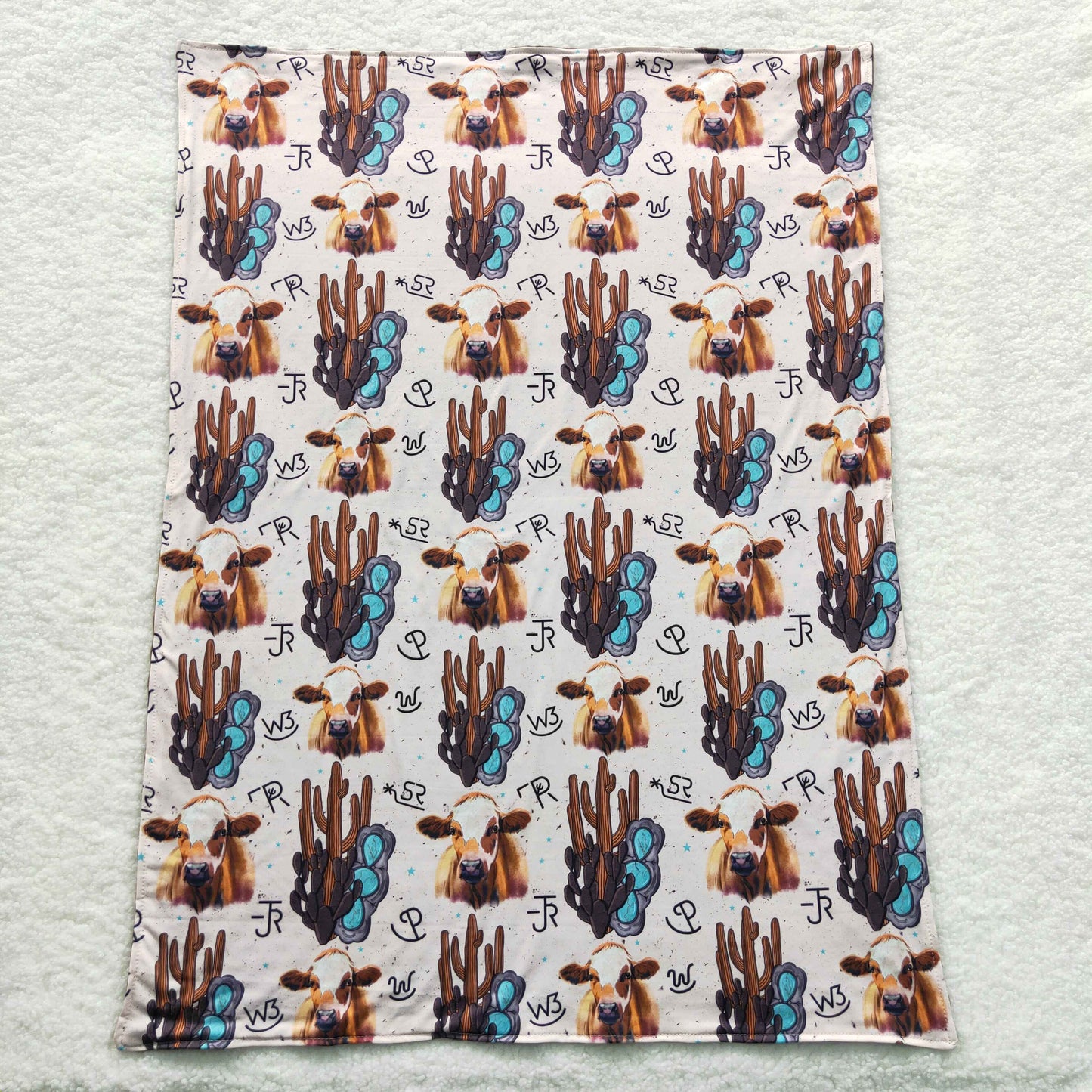 BL0050 Highland cow print blanket