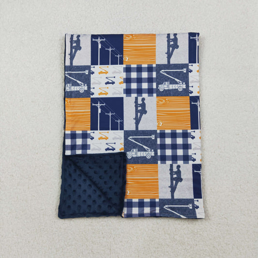 BL0075 Power Tower Print Boys Blanket