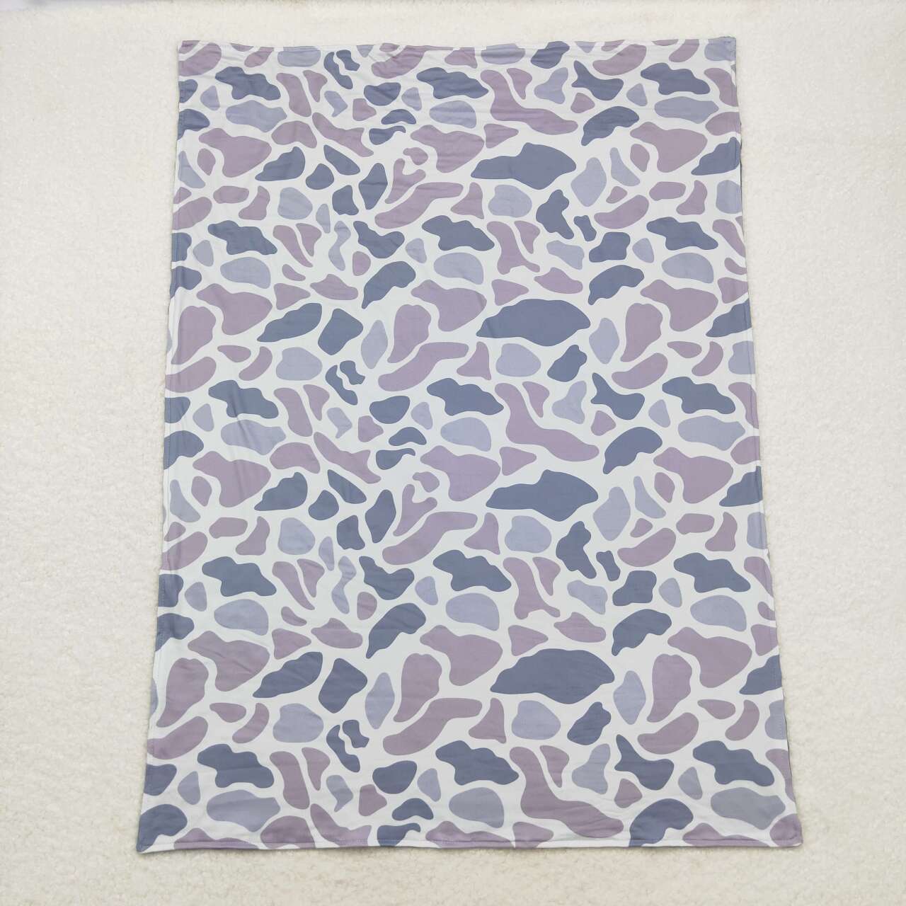 BL0145 Gray Camo Print Baby Hunting Blanket