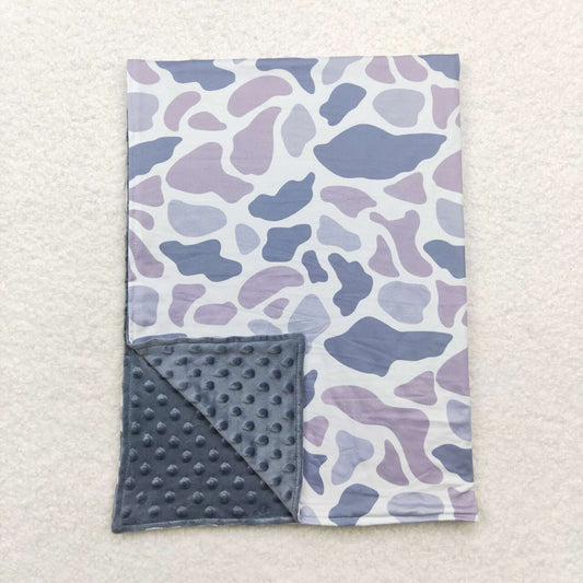 BL0145 Gray Camo Print Baby Hunting Blanket