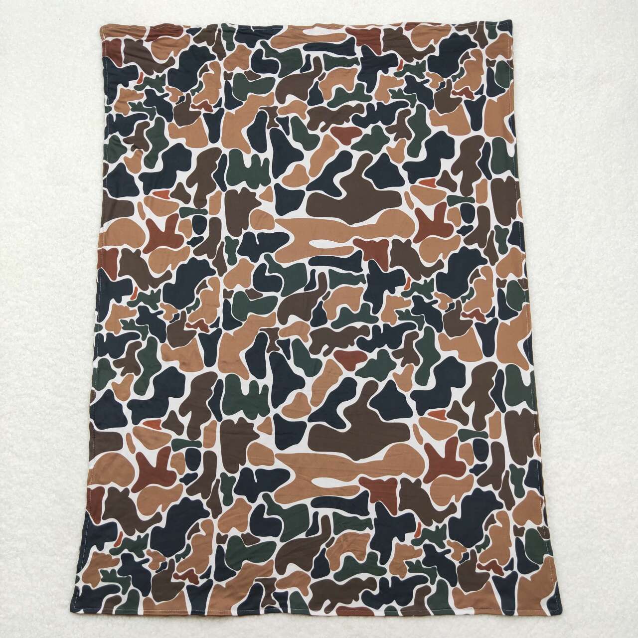 BL0146 Brown Camo Print Baby Hunting Blanket